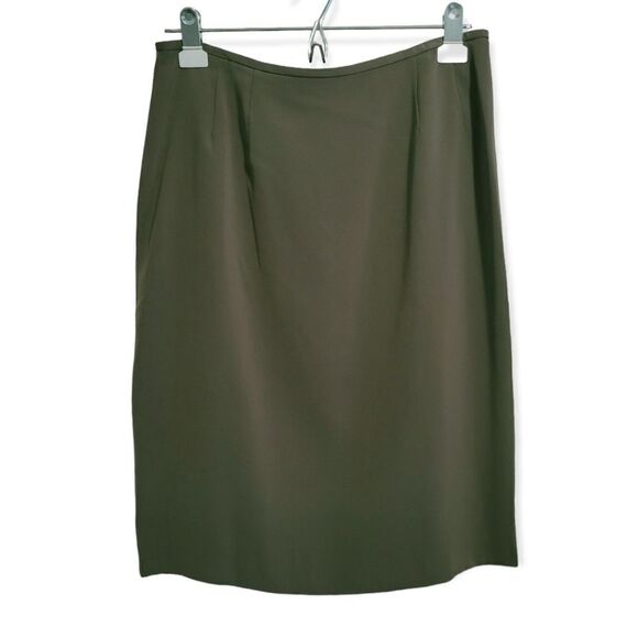 Kasper olive green 3pc business suit 8P - Picture 4 of 7